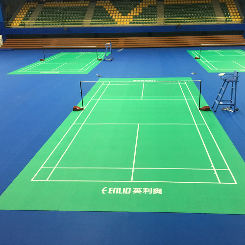 Tecnología portátil de cremallera con tapete para cancha de bádminton