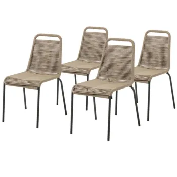 Find the Cheapest 4-Piece Outdoor Garden Rope Chair Set on Amazon