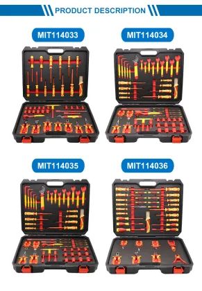 35pc electrician plier and screwdriver set VDE tool