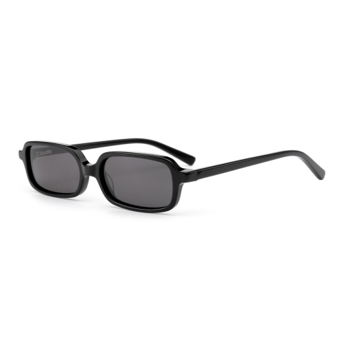 Retro Rectangle Acetate Sunglasses