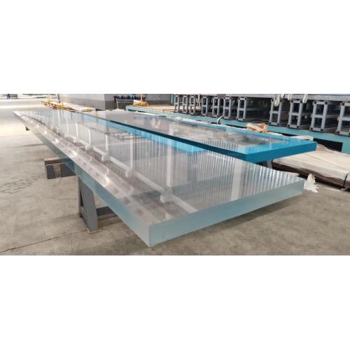 Painel de piscina de acrílico de acrílico transparente