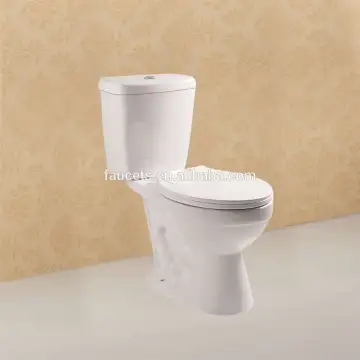 Fashionable Floor Mounted Ceramic Two Piece WC Toilet