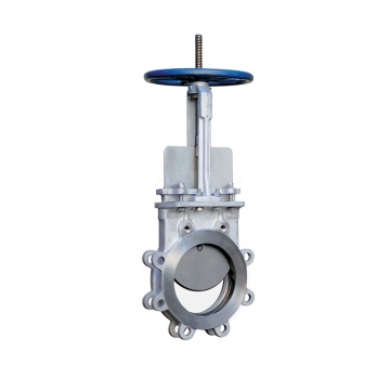High-Quality Cast Steel API WCB PN10 12-inch Manual Lugged NBR Sealing Knife Edge Gate Valve for Silo Applications