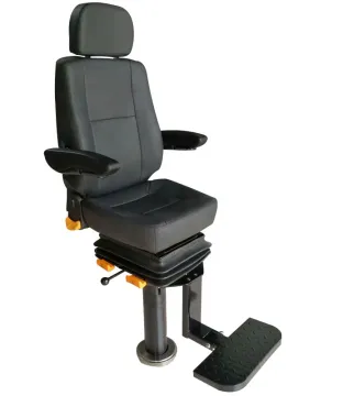 Marine Ship Gas Lifting Fixed Type Pilot Chair Aluminum Alloy Column