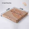 corrugated brown cardboard custom italy pizza box