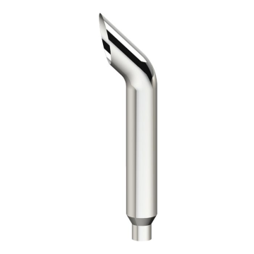 6 Inch to 5 Inch OD Chrome or Stainless Steel Bull Horn Top Stack for Semi Trucks