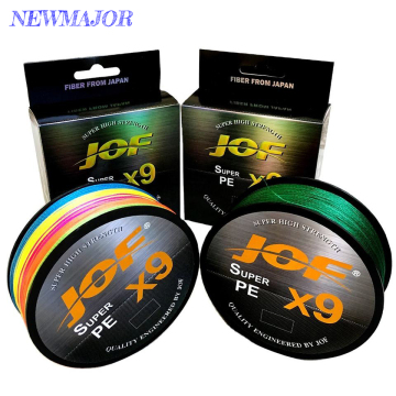JOF X9 500M Fishing Fishing Line 9 เส้นหลายสีสำหรับการตกปลาทะเล