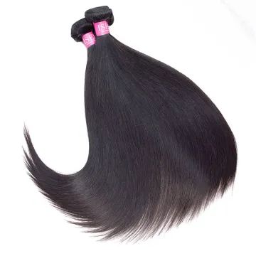 Grade 10A Super Double Drawn Mink Hair Bundles, Indian Double Drawn Virgin Remy Straight Human Hair Weft