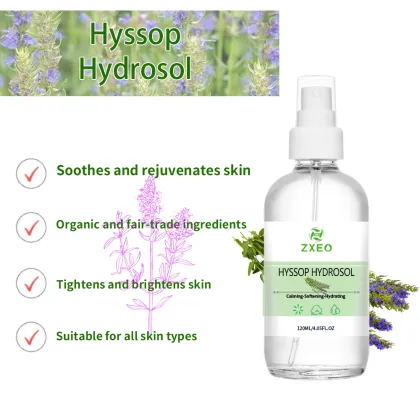 Organic Hyssop Flower Water | Hyssopus officinalis Distillate Water
