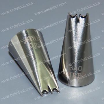 Stainless steel cake decorating flower piping nozzles with high quality#340