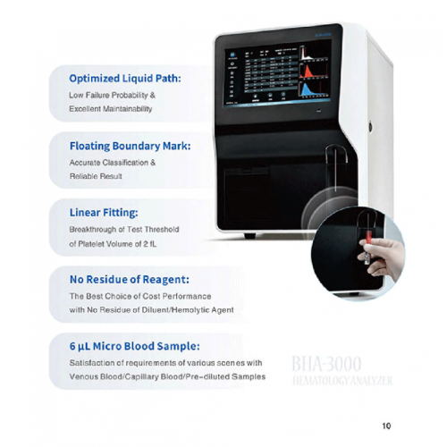 Machine d&#39;analyseur d&#39;hématologie sanguine de l&#39;instrument d&#39;hématologie