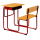 SIngle Detachable students study desks and chairs