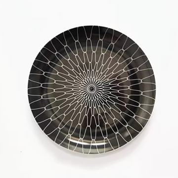 Black Ceramic Dinnerware for Hotels and Homes: Steak Plates and Porcelain Dinner Plates