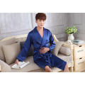 Lightweight summer silk satin robe sleepwear for men