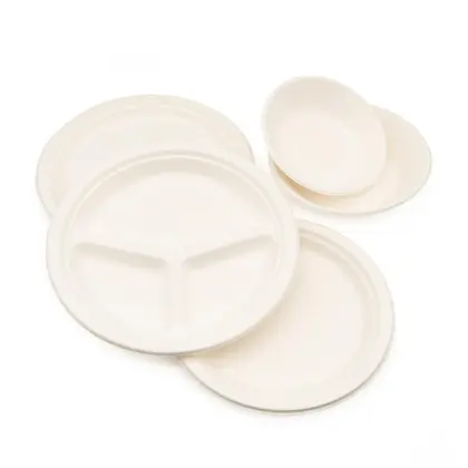 weddings dinner plate set disposable paper tableware 7 inch