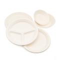  Disposable tableware 10 inch 3 compartments plates Manufactory