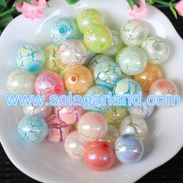 New Arrive 8-16MM Acrylic Crack Pearl Beads Acrylic Loose Spacer Beads Charms