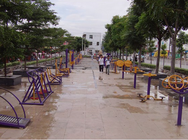 2014 Guangzhou Galvanized Steel Outdoor Fitness Equipment