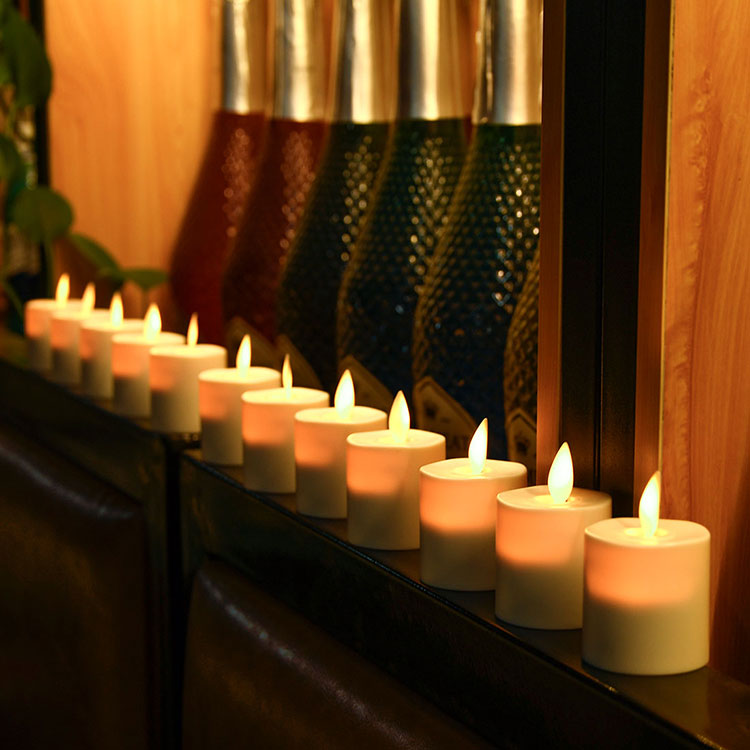 Elektrische flammenlose Teelicht -Kerzen -Teeleuchten mit Timer