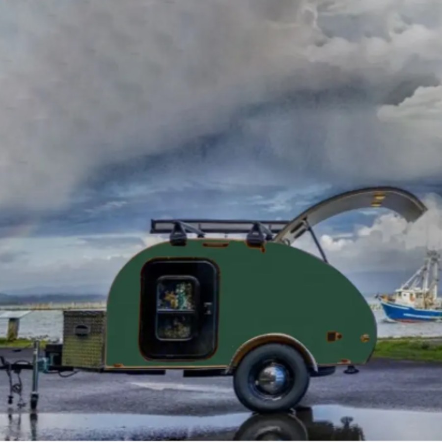 Trailer de viagem Caravana pequena trailer de camping de trailer