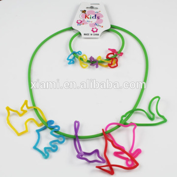 2016 promotional gift custom cheap sport Charms Rubber silicone neacklace