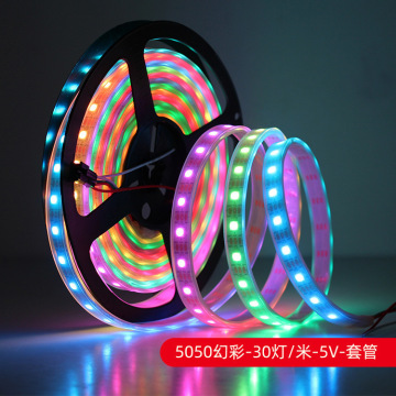 WiFi Bluetooth RGB LED Strip Light Set - Smart App Control Colorful 5050 LED Lights