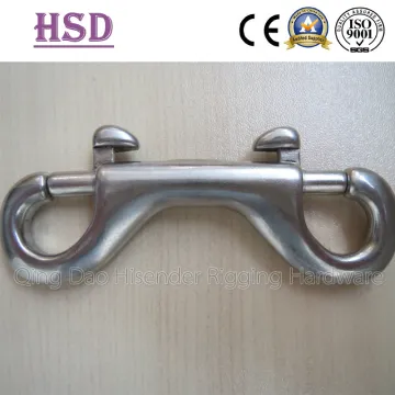 Double Eye End Snap Hook, Stainless Steel 316, Stainless Steel 304