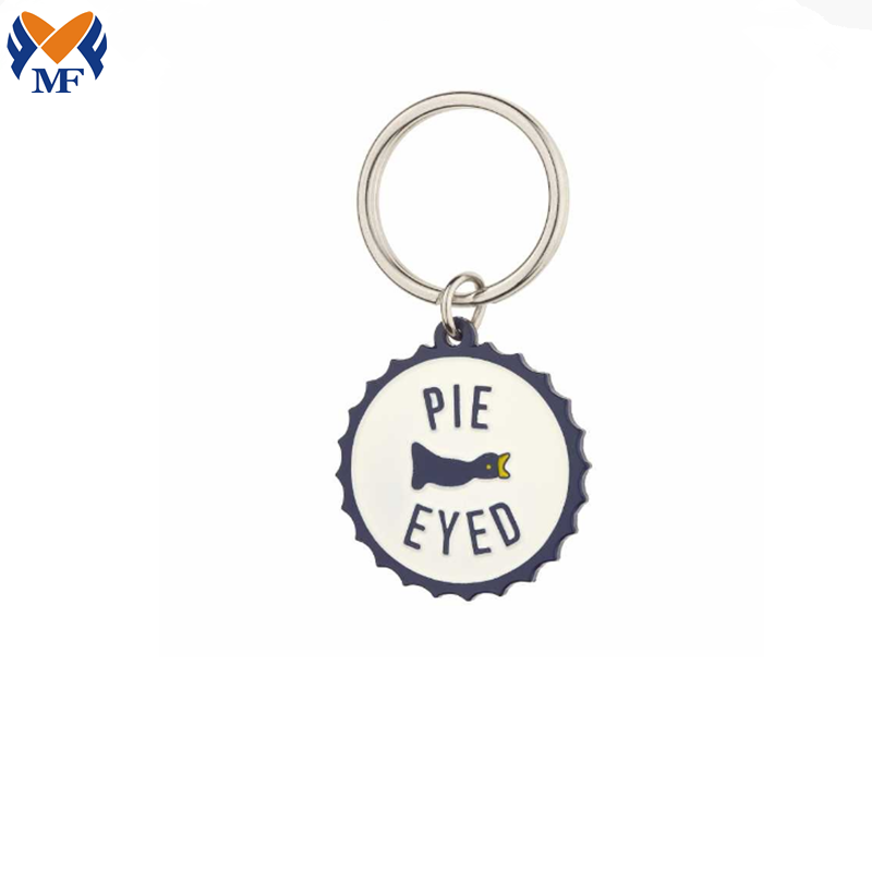 Enamel Beer Keyring