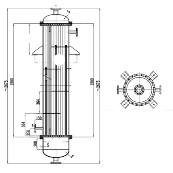 Shell and Tube Water-Cooled Condenser for Cooling Units