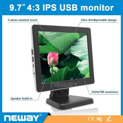 9.7 inch 1024x768 lcd monitor Neway monitor with led module display