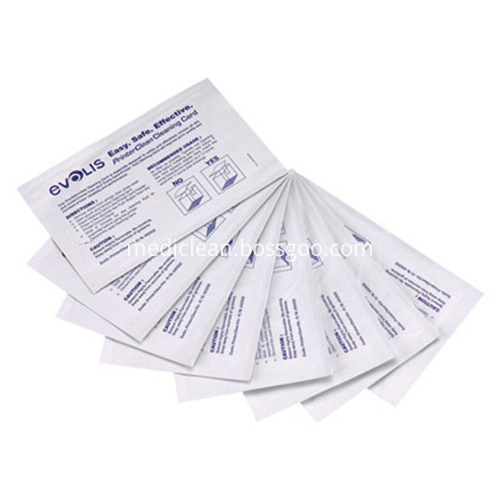 Evolis A5002 Alcohol Pre-saturated Cleaning Cards Evolis A5002 Alcohol Pre-saturated Cleaning Cards
