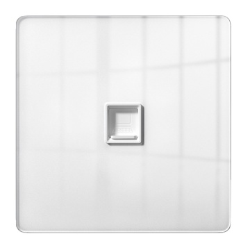 UK EU Standard PC Plate Satellite Socket och RJ45 LAN WALL OUTLET