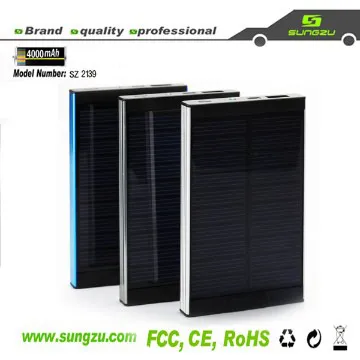 high quality portable solar charger 4000mah for iphone