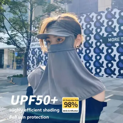 Summer Full Face Sunscreen Mask for UV Protection