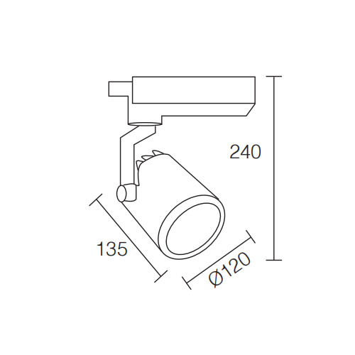 Cinema Used Aluminum 48W LED Track LightofTrack Light Systems