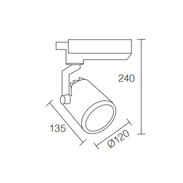 LEDER Cinema Used Aluminum 48W LED Track Light