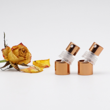 Gold Aluminum Crimpless Perfume Sprayer 0.05ml Output