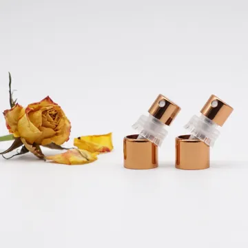 Gold Aluminum Crimpless Perfume Sprayer 0.05ml Output