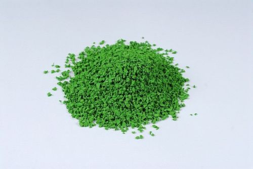 Green Artificial Grass Infill Epdm Rubber Granules , 4mm Size