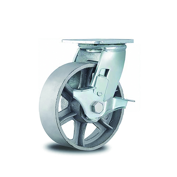 Heavy Duty Side Brake Iron Casters