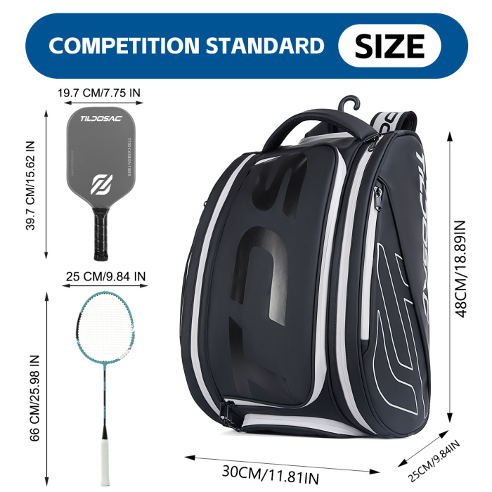Pickleball Bag With Shoe Compartment
