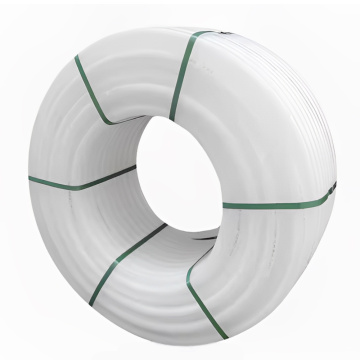 White Plastic Grouting HDPE Coil Irrigation Pipe Roll