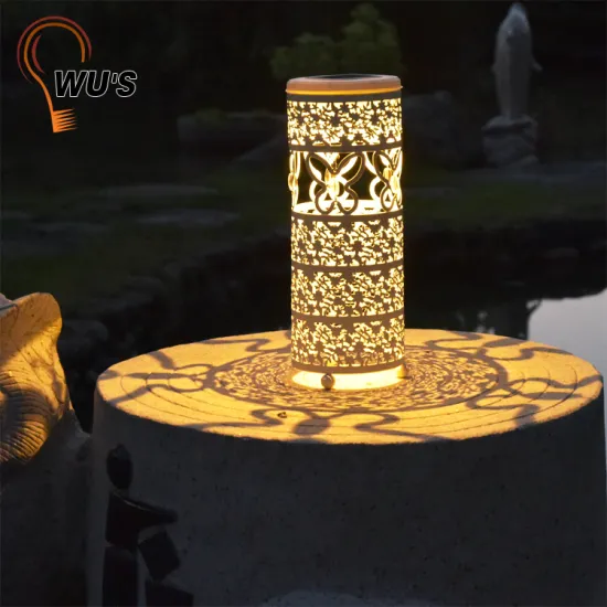 IP44 1 warm white light Amorphous solar panel decorative stainless steel outdoor solar garden light