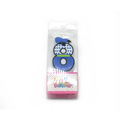 Cute animal party birthday number candle