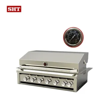 Commercial Use Outdoor Kitchen 6 Burners Luxury BBQ Grills Stainless Steel Gas Grill for restaurant