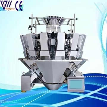14 Heads 2.5L Hopper High Accuracy CE Certified Automatic Seafood Packing PLC Controlled Multihead Weigher