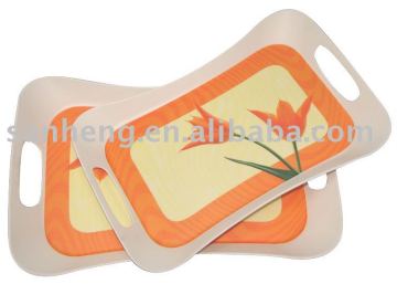 14"/16" melamine restaurant tray set
