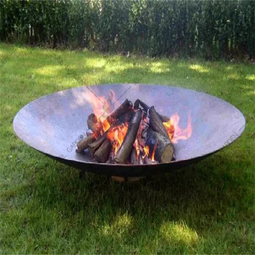 Rust Corten Steel Fire Bowl With Stand