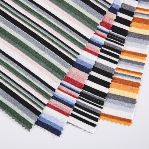 Doris Crepe Print Knitted Spandex Tessuto in poliestere vario