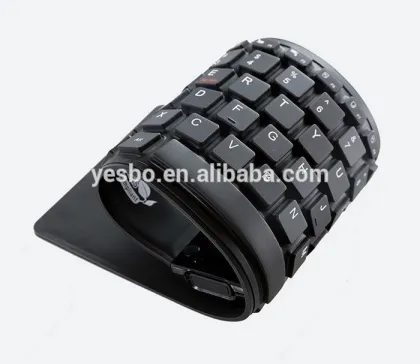 Waterproof Wireless Folding Bluetooth Soft Silicone Keyboard For Apple for Samsung